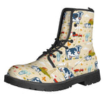 Cartoon Dairy Cow Farm Pattern Print Backpack