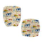 Cartoon Dairy Cow Farm Pattern Print Office Chair Cover