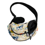 Cartoon Dairy Cow Farm Pattern Print Pet Sling Carrier