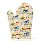 Cartoon Dairy Cow Farm Pattern Print Single Oven Mitt