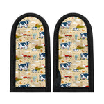 Cartoon Dairy Cow Farm Pattern Print Skillet Handle Cover