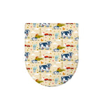 Cartoon Dairy Cow Farm Pattern Print Toilet Lid Cover