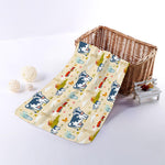 Cartoon Dairy Cow Farm Pattern Print Towel