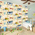 Cartoon Dairy Cow Farm Pattern Print Wall Sticker