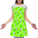 Cartoon Daisy And Cow Pattern Print Adjustable Apron