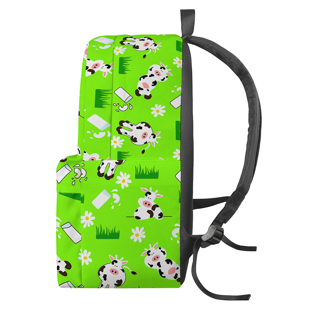 Cartoon Daisy And Cow Pattern Print Backpack