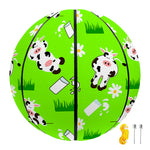 Cartoon Daisy And Cow Pattern Print Basketball
