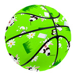 Cartoon Daisy And Cow Pattern Print Basketball
