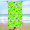 Cartoon Daisy And Cow Pattern Print Beach Towel