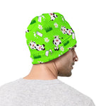 Cartoon Daisy And Cow Pattern Print Beanie