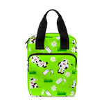 Cartoon Daisy And Cow Pattern Print Bible Tote Bag