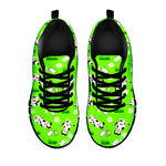 Cartoon Daisy And Cow Pattern Print Black Running Shoes