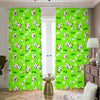 Cartoon Daisy And Cow Pattern Print Blackout Pencil Pleat Curtains