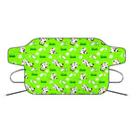 Cartoon Daisy And Cow Pattern Print Car Windshield Snow Cover
