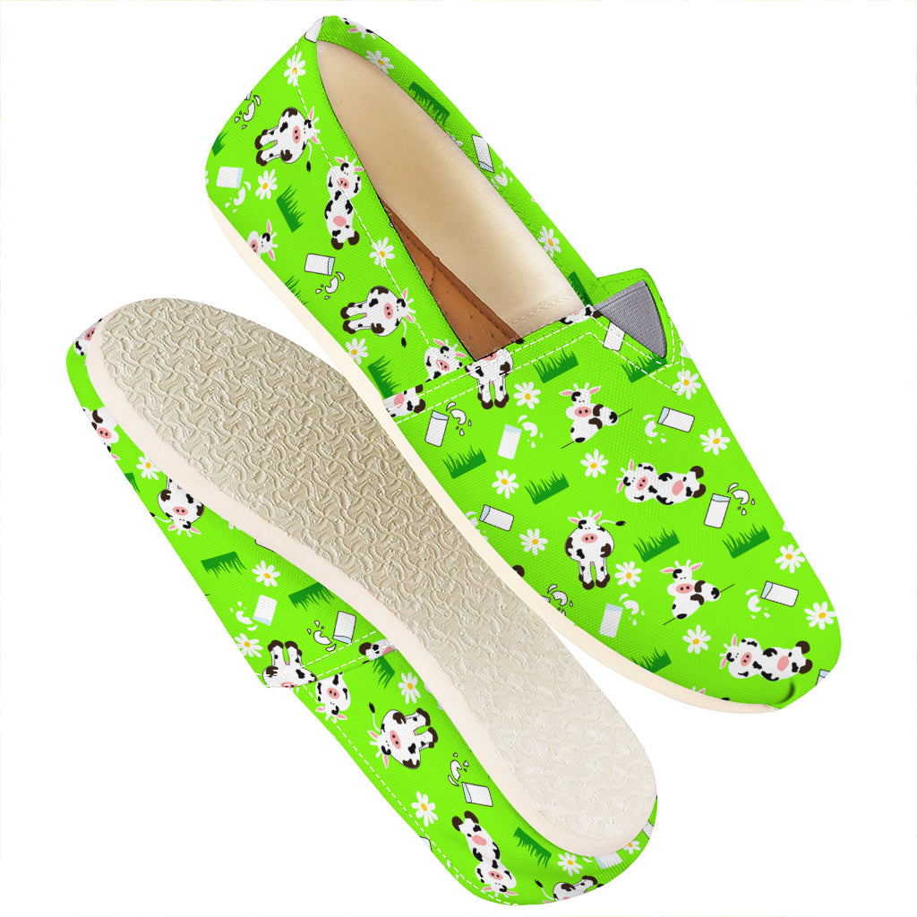 Cartoon Daisy And Cow Pattern Print Casual Shoes