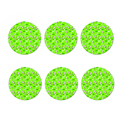 Cartoon Daisy And Cow Pattern Print Coaster Set