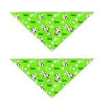 Cartoon Daisy And Cow Pattern Print Dog Bandana