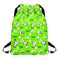 Cartoon Daisy And Cow Pattern Print Drawstring Backpack