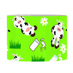 Cartoon Daisy And Cow Pattern Print Drum Lamp Shade