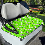 Cartoon Daisy And Cow Pattern Print Golf Cart Seat Cover