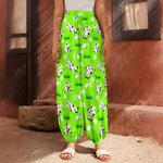 Cartoon Daisy And Cow Pattern Print Harem Pants