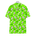 Cartoon Daisy And Cow Pattern Print Hawaiian Shirt