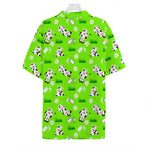 Cartoon Daisy And Cow Pattern Print Hawaiian Shirt