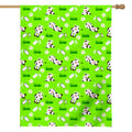 Cartoon Daisy And Cow Pattern Print House Flag