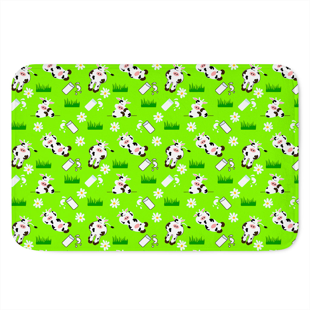 Cartoon Daisy And Cow Pattern Print Indoor Door Mat
