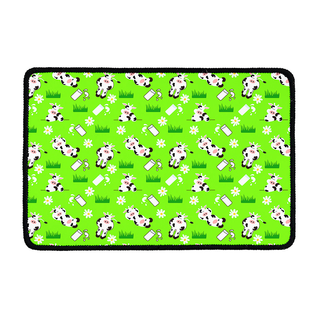 Cartoon Daisy And Cow Pattern Print Kitchen Mat