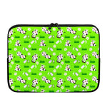 Cartoon Daisy And Cow Pattern Print Laptop Sleeve