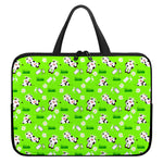 Cartoon Daisy And Cow Pattern Print Laptop Sleeve With Handle