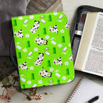 Cartoon Daisy And Cow Pattern Print Leather Bible Cover