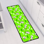 Cartoon Daisy And Cow Pattern Print Long Kitchen Mat