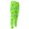 Cartoon Daisy And Cow Pattern Print Men's Compression Pants