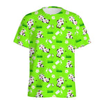 Cartoon Daisy And Cow Pattern Print Men's Sports T-Shirt