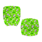 Cartoon Daisy And Cow Pattern Print Office Chair Cover