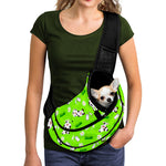 Cartoon Daisy And Cow Pattern Print Pet Sling Carrier