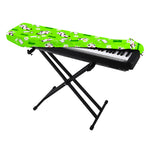Cartoon Daisy And Cow Pattern Print Piano Keyboard Cover