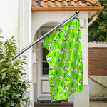 Cartoon Daisy And Cow Pattern Print Polyester Flag