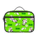 Cartoon Daisy And Cow Pattern Print Portable Lunch Bag