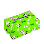 Cartoon Daisy And Cow Pattern Print Rectangle Tissue Box Cover