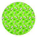 Cartoon Daisy And Cow Pattern Print Round Blanket