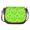 Cartoon Daisy And Cow Pattern Print Saddle Bag