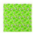 Cartoon Daisy And Cow Pattern Print Silk Bandana