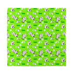 Cartoon Daisy And Cow Pattern Print Silk Bandana