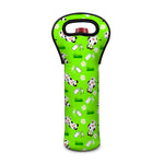 Cartoon Daisy And Cow Pattern Print Single Neoprene Wine Tote