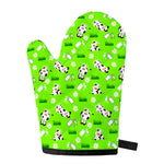 Cartoon Daisy And Cow Pattern Print Single Oven Mitt