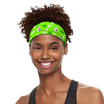 Cartoon Daisy And Cow Pattern Print Sports Headband