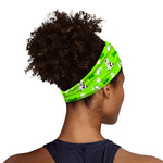 Cartoon Daisy And Cow Pattern Print Sports Headband